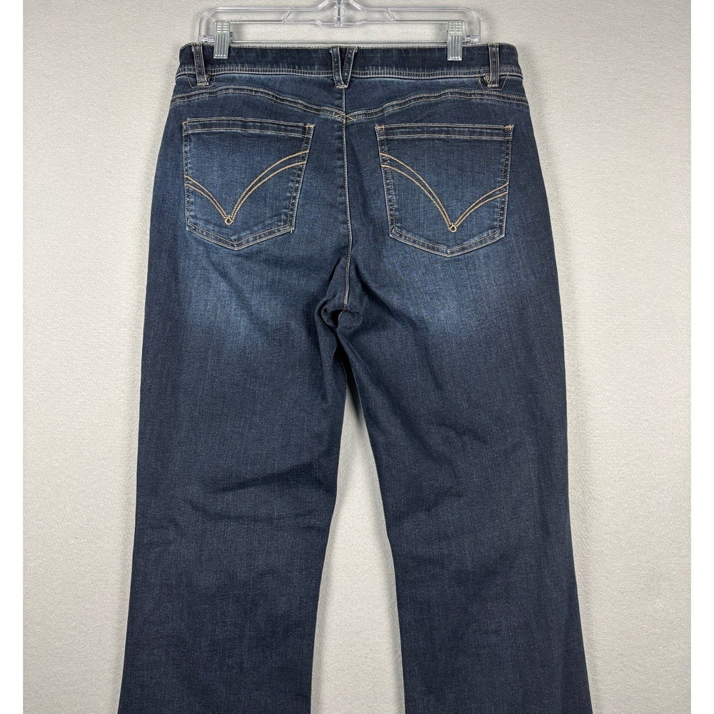 Democracy Ab technology Bootcut Jeans Slimming Dark Wash 14 Indigo Blue - Picture 4 of 9